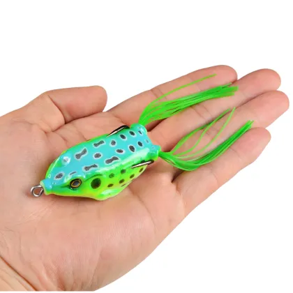 High-Quality 55MM 11G Topwater Soft Plastic Bass Fishing Lure - Frog Bait