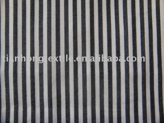 Cotton Spandex Yarn Dyed Stripe Spandex Fabric