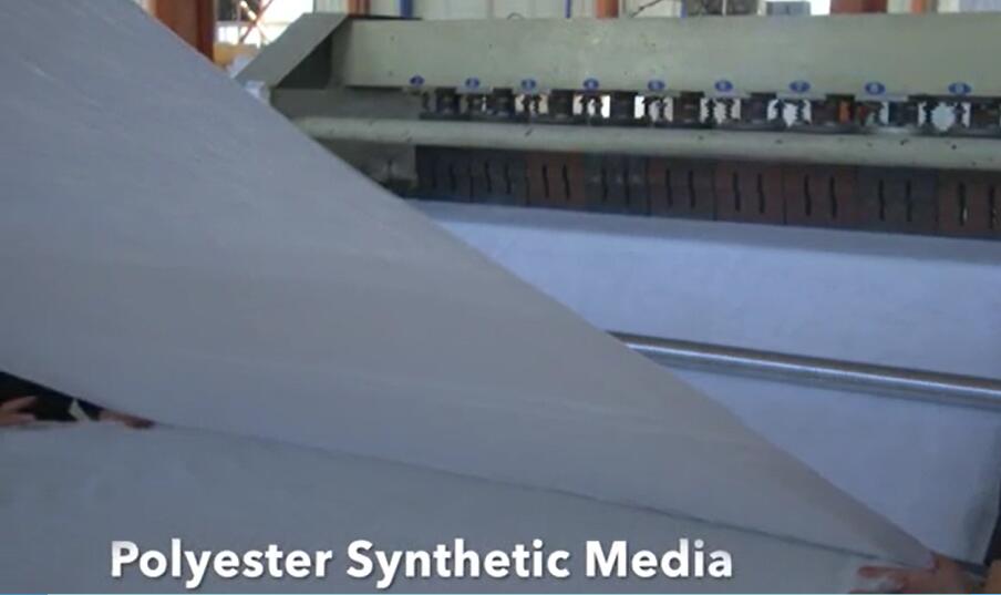 J Polyester synthetische filtermedia