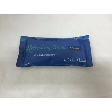 Printed Single Sachet Refreshing Wet Cotton Towel