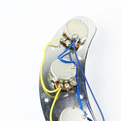 Chrome Pre-Wired Loaded Switch Control Plate for Music Man Bass Guitar
