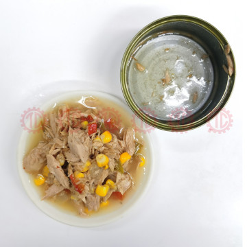 胡椒と唐辛子の油漬けマグロ缶詰
