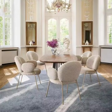 Kerusi Makan Sisi Mewah Susun Elegan Itali