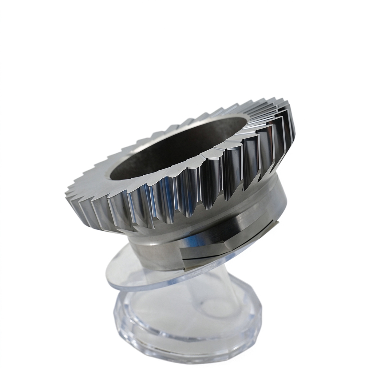 Dish style helical gear cutter