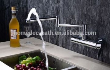 Special modern tall wall mounted folding spout kitchen faucet