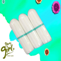 Chlorine free cotton rayon non applicator tampon