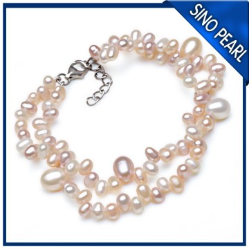 AA 4-5/7-8MM hot sell design nature make rubber band bracelet PB002