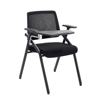 Foldable Mesh Conference Chair with Writing Board for Offices and Training