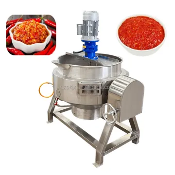 SS304 Electric Heating Tilting Cooking Mixer Pot for Sauce and Jam
