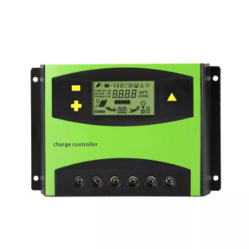 60A Solar Charge Controller with LCD Display and Dual USB Output for 12V, 24V, 48V Systems