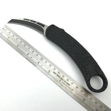 Coltello da tasca a lama pieghevole Karambit automatico