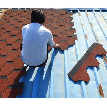 Azulejo de asfalto colorido de material de construcción de acero formado en frío