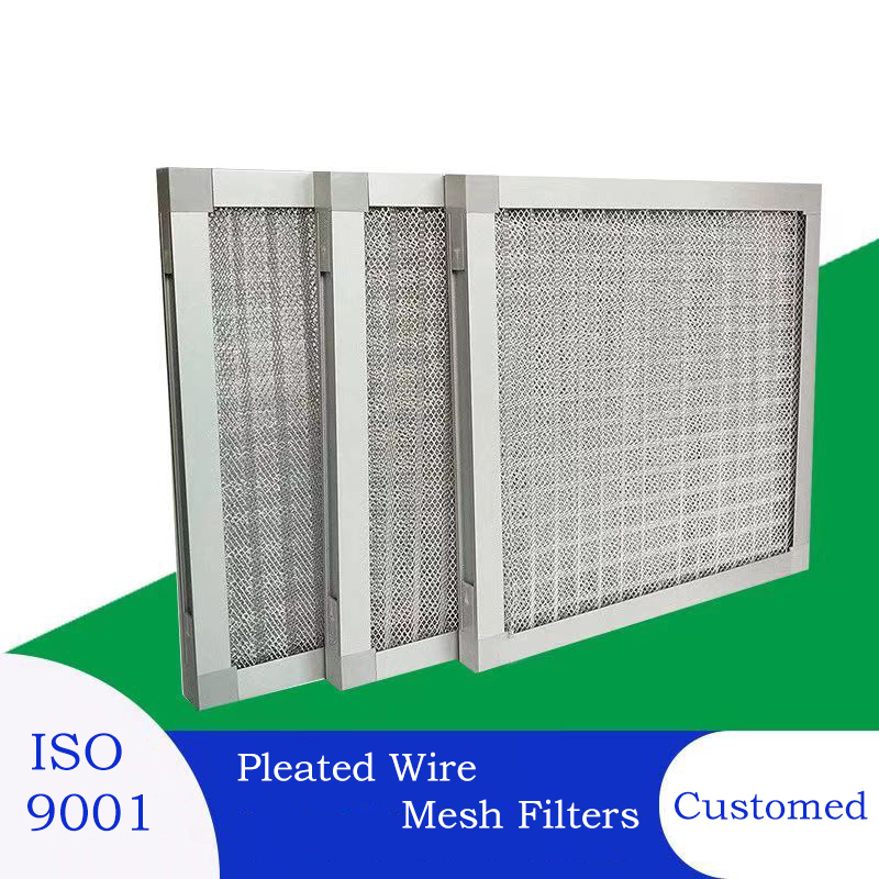 aluminum pleated wire mesh