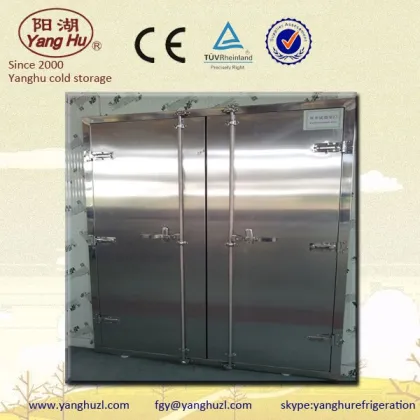 Cold storage door double leaf