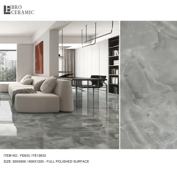 Marble Look Full Polished Gres Porcellanato Tiles for Bathroom