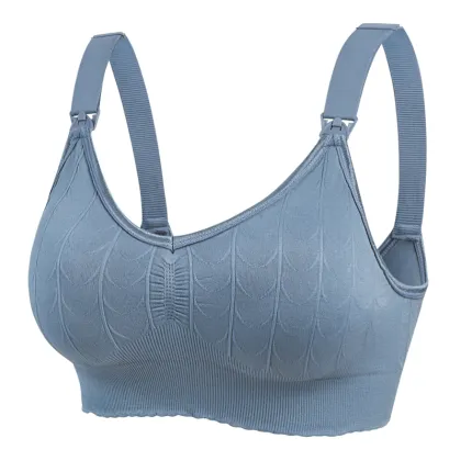 Front-Open Buckle Breastfeeding Nursing Bra for Pregnant Women