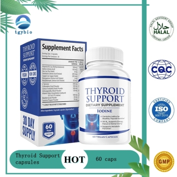 OEM Package Thyroid Support Capsules 60 Each Immune Support Formulated with Ashwagandha Natural Herbal Hot Sale