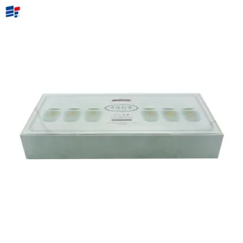 White simple paper gift box for tea