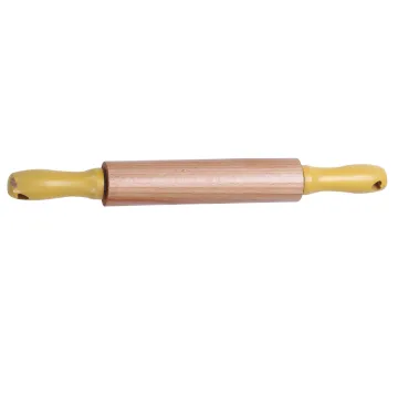 Wooden rolling pin with painting handle