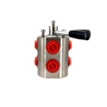 Hydraulische 6 Way Diverter Valve Chuma cha Chuma, DF 6 Vie 1/2 "Acciaio