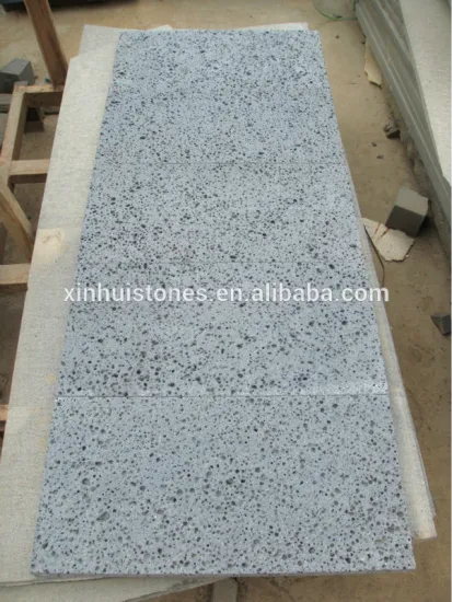 bush-hammered volcanic lava basalt stone