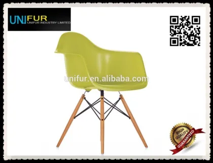 Indoor leisure classic modern colorful plastic replica DAW chair modern for dining room