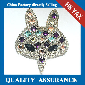 D1008 YAX factory Wholesale sew on rhinestone patch on the garment