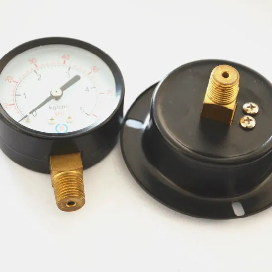 high quality black steel pressure gauge/electrophoresis iron pressure gauge