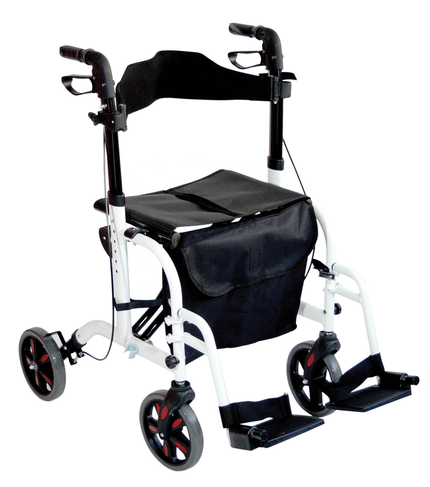 Tonia Aluminum Wheelchair Two In One Function Rollator With Reversible Backrest Tra081