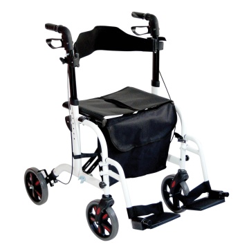 Tonia aluminio silla de ruedas dos en una función con respaldo