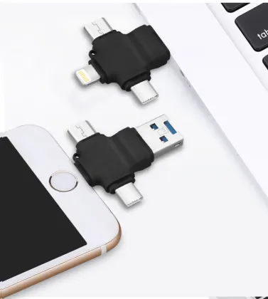4 in 1 USB Card Reader+Flash Drive