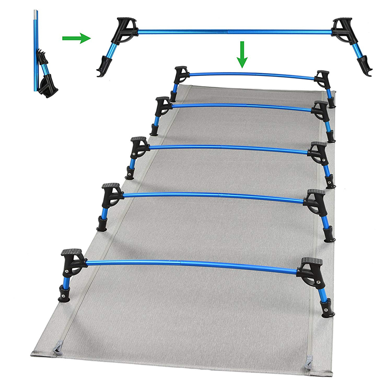 Patent foot design Camping Cot Bed