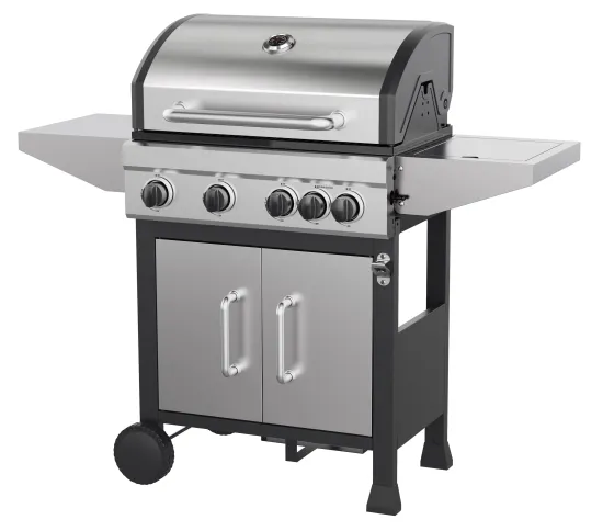 Esun Performance 4 Burners Cabinet Style Liquid Propane Gas Grill, Stainless Steel