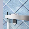 SALLY Neo-Angle Brush Nickle Shower Enclosure Pivoted Door