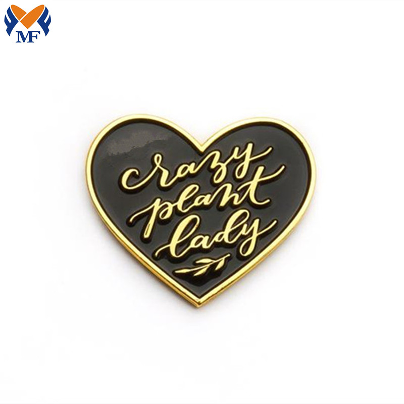 Heart Enamel Lapel Pin Badge