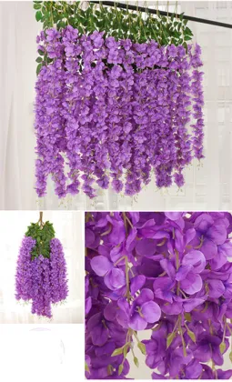 YAYUN A-1049 Artificial Wisteria Vine - Wedding Party Event Decorations