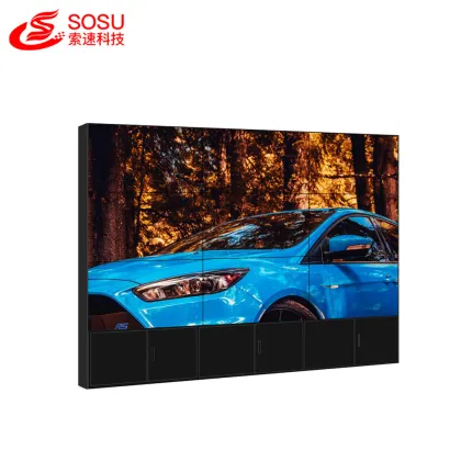 Narrow bezel lcd video wall tv wall