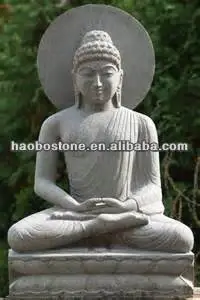 Hotsale Grey Stone Gautam Buddha Statue