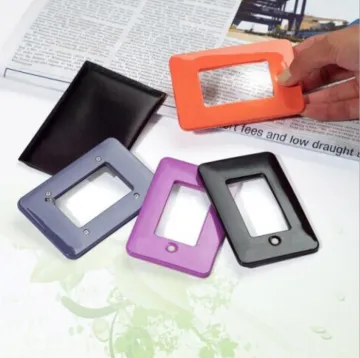 PVC Lens 85*55mm Magnifying Bookmark Credit Card Sized Magnifier with Light