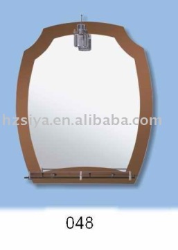 shelf bathroom mirror with light