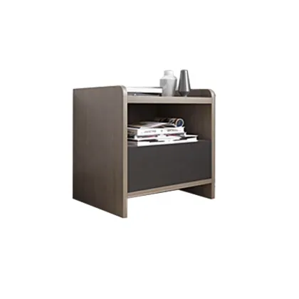Modern Wooden Grey Bedside Table Nightstand" could be simplified to "Modern Grey Wooden Nightstand" for a search engine title. However, if we need to keep it close to the original, "Modern Wooden Grey Bedside Table Nightstand" itself works well as a clear