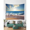 Tapisserie Wandbehang Ocean Sea Wave Beach Serie Tapisserie blau Tapisserie für Schlafzimmer Home Wohnheim Dekor