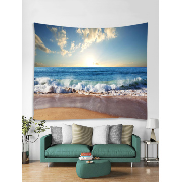 Tapisserie Wandbehang Ocean Sea Wave Beach Serie Tapisserie blau Tapisserie für Schlafzimmer Home Wohnheim Dekor