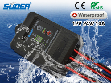 10A CE ROHS Solar Charge Controller 12V Manual PWM Solar Charge Controller