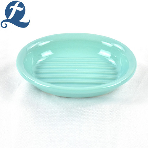 Fashion 6.5 Inch Ceramic Oval Pet Bowl