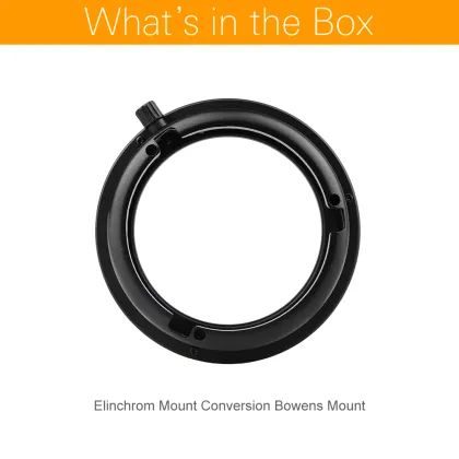 Elinchrom to Bowens Mount Adapter for Studio Flashes