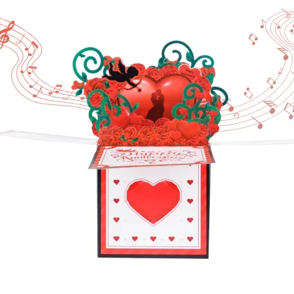 3D Pop Up Anniversary Surprise Box Card