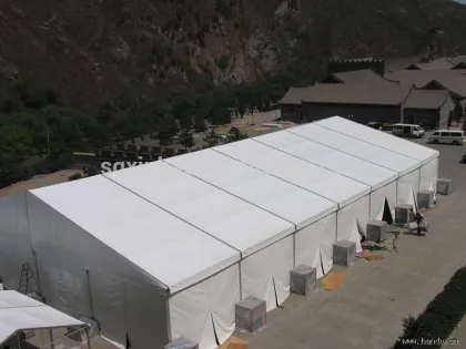 white pvc tarpaulin tent