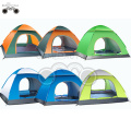 double door yellow camping tent for 3-4 person