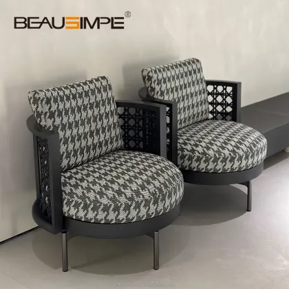 Modern Wooden Swivel Chair